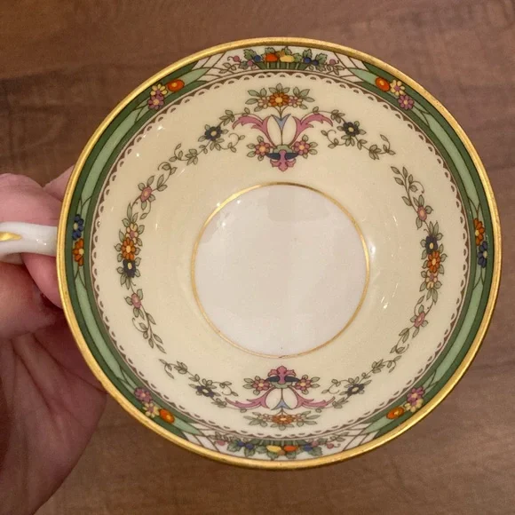 Lenox Grenoble Ivory Teacup with Elegant Floral Design & Gold Trim Vintage - Picture 2 of 5